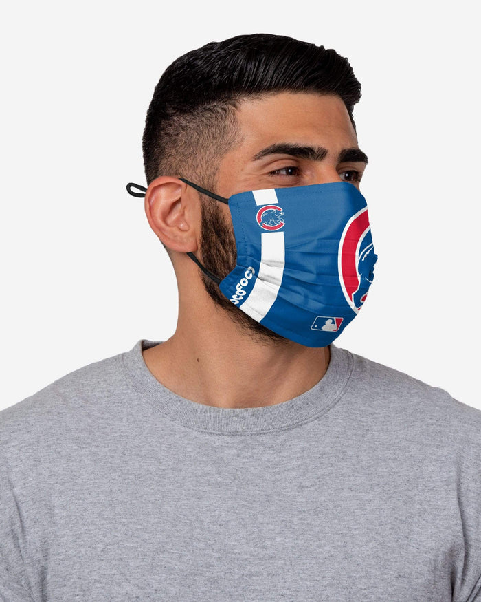 Chicago Cubs On-Field Adjustable Blue Face Cover FOCO - FOCO.com