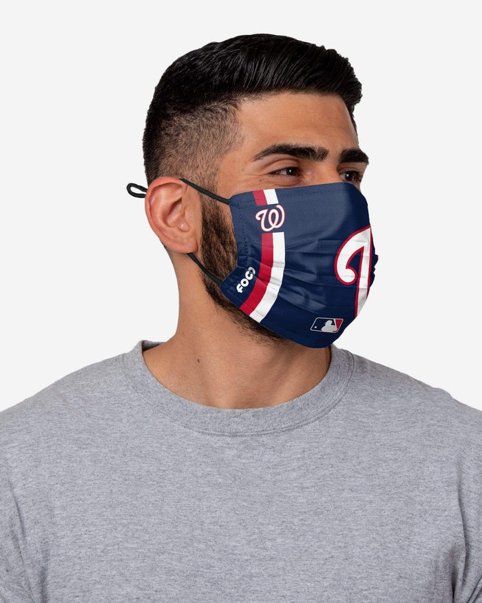 Washington Nationals On-Field Adjustable Blue Face Cover FOCO - FOCO.com