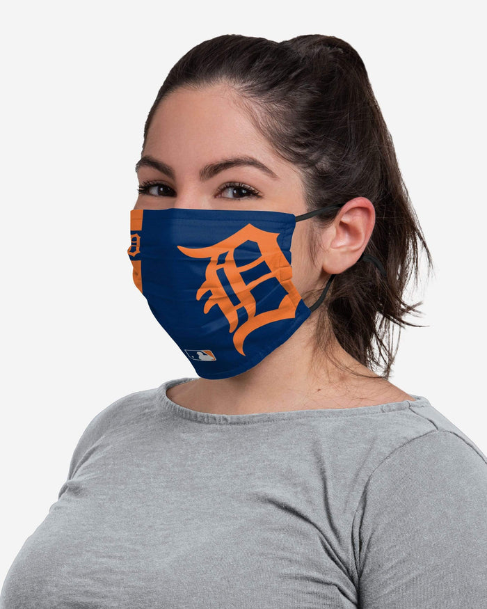 Detroit Tigers On-Field Adjustable Navy & Orange Face Cover FOCO - FOCO.com