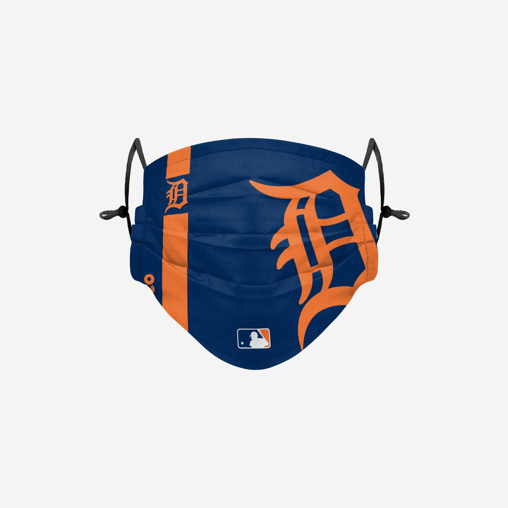 Detroit Tigers On-Field Adjustable Navy & Orange Face Cover FOCO - FOCO.com