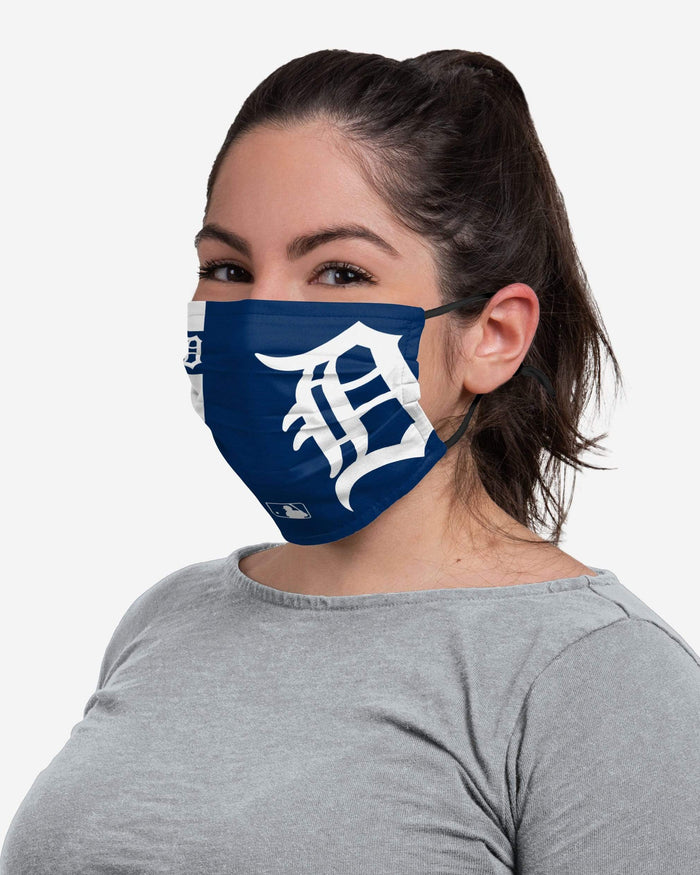 Detroit Tigers On-Field Adjustable Navy & White Face Cover FOCO - FOCO.com