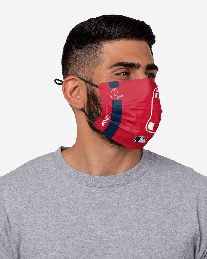 Boston Red Sox On-Field Adjustable Red Face Cover FOCO - FOCO.com