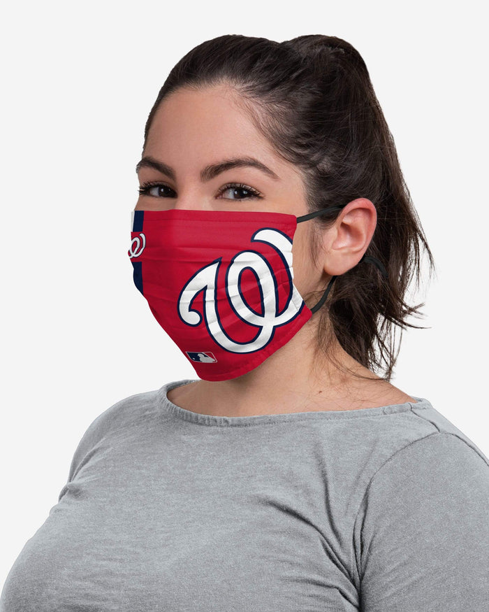 Washington Nationals On-Field Adjustable Red Face Cover FOCO - FOCO.com