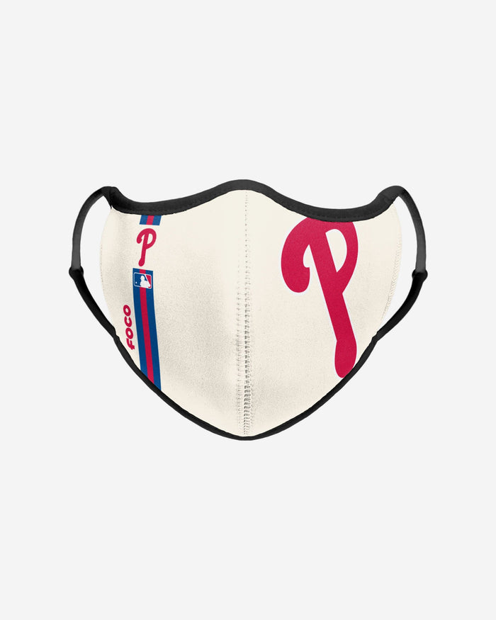 Philadelphia Phillies On-Field Adjustable Cream Sport Face Cover FOCO - FOCO.com