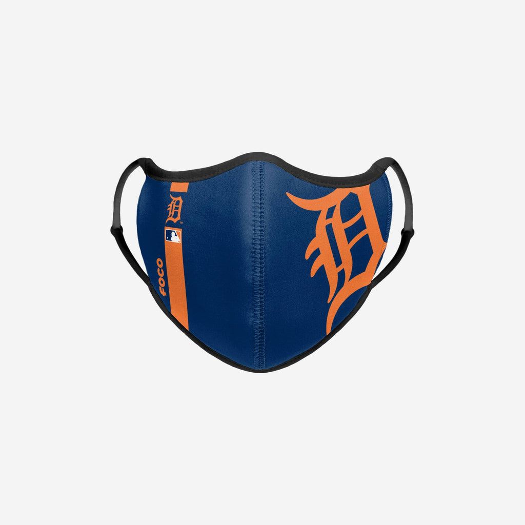 Detroit Tigers On-Field Adjustable Navy & Orange Sport Face Cover FOCO - FOCO.com