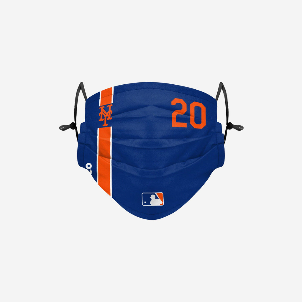 Pete Alonso New York Mets On-Field Adjustable Blue & Orange Face Cover FOCO - FOCO.com