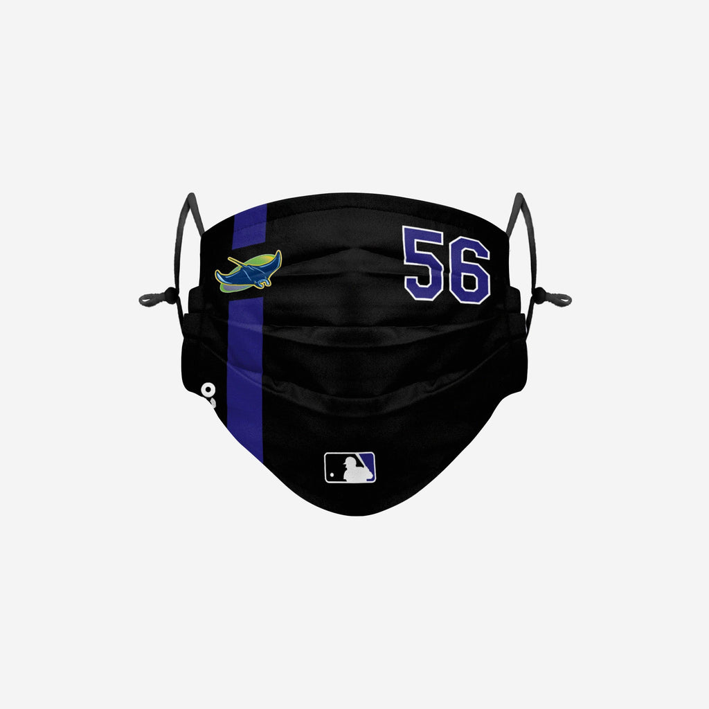Randy Arozarena Tampa Bay Rays On-Field Adjustable Cooperstown Logo Face Cover FOCO - FOCO.com