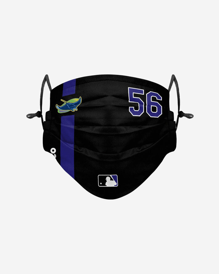Randy Arozarena Tampa Bay Rays On-Field Adjustable Cooperstown Logo Face Cover FOCO - FOCO.com
