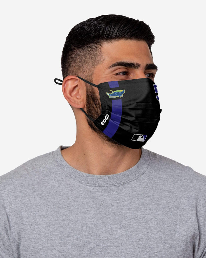 Randy Arozarena Tampa Bay Rays On-Field Adjustable Cooperstown Logo Face Cover FOCO - FOCO.com