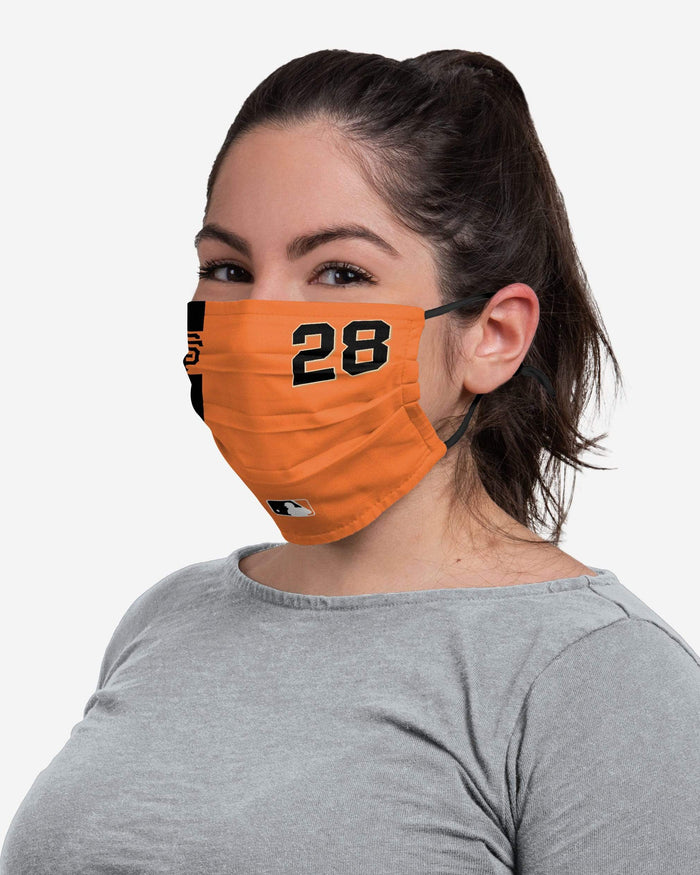 Buster Posey San Francisco Giants On-Field Adjustable Orange Face Cover FOCO - FOCO.com