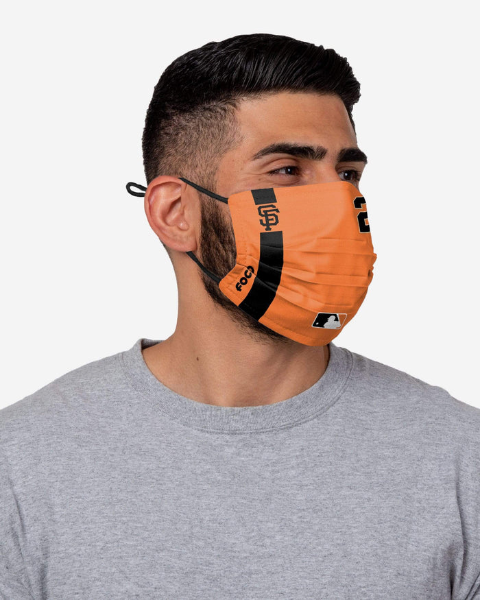 Buster Posey San Francisco Giants On-Field Adjustable Orange Face Cover FOCO - FOCO.com