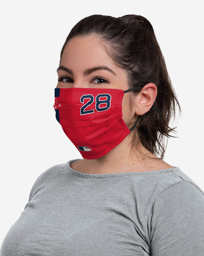 JD Martinez Boston Red Sox On-Field Adjustable Red Face Cover FOCO - FOCO.com