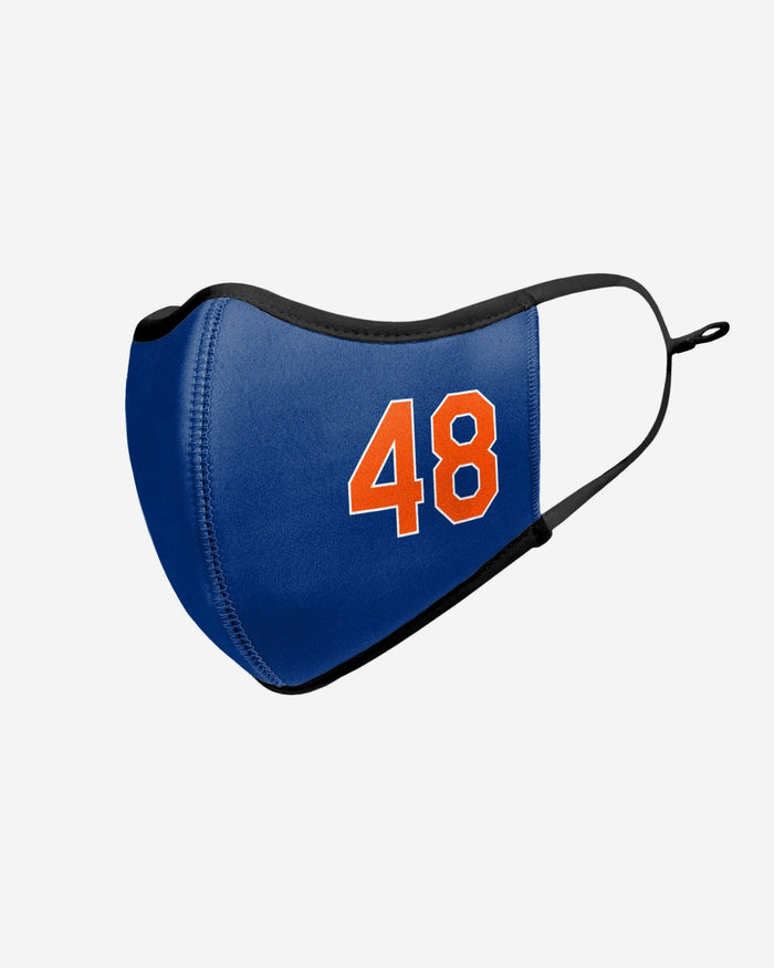 Jacob deGrom New York Mets On-Field Adjustable Blue & Orange Sport Face Cover FOCO - FOCO.com