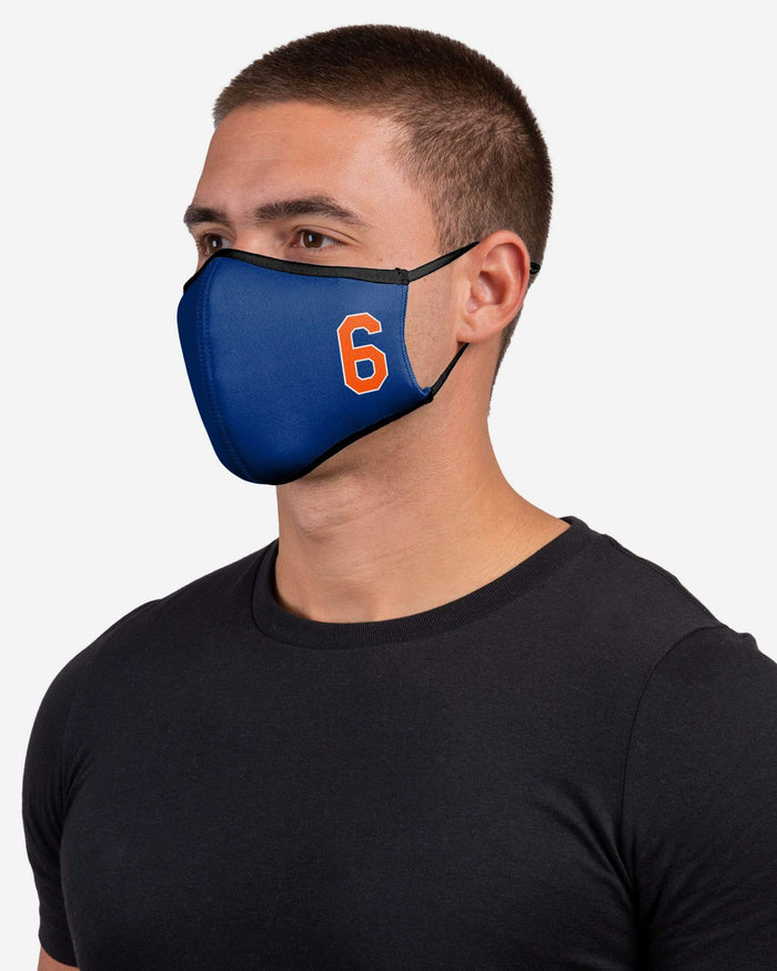 Jeff McNeil New York Mets On-Field Adjustable Blue & Orange Sport Face Cover FOCO - FOCO.com