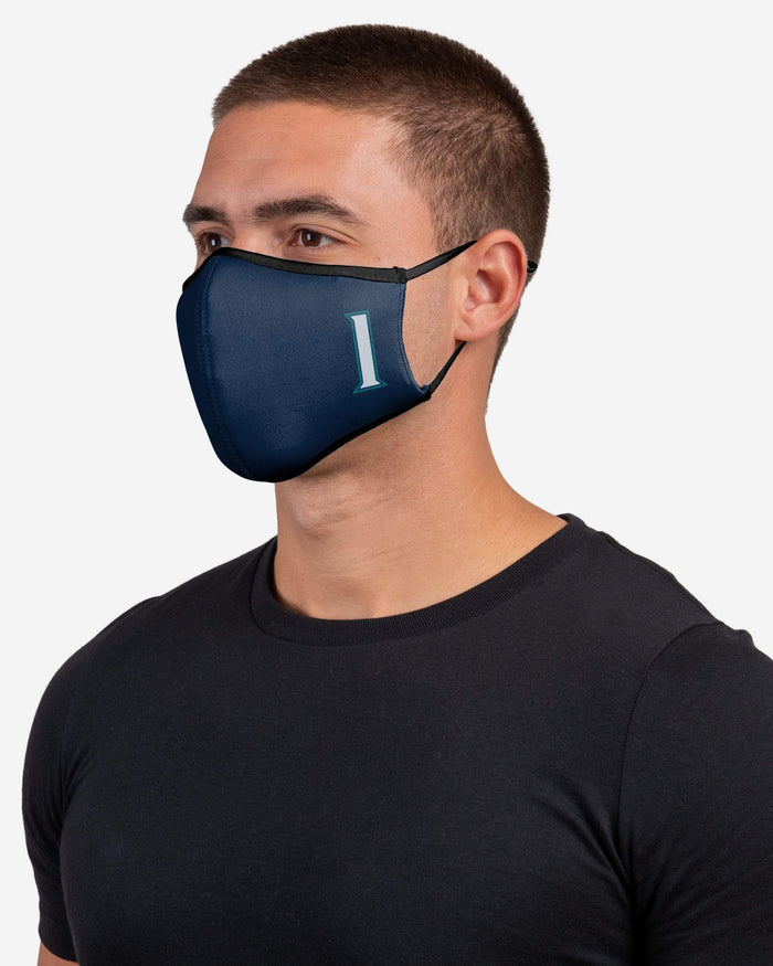 Kyle Lewis Seattle Mariners On-Field Adjustable Navy & Teal Sport Face Cover FOCO - FOCO.com