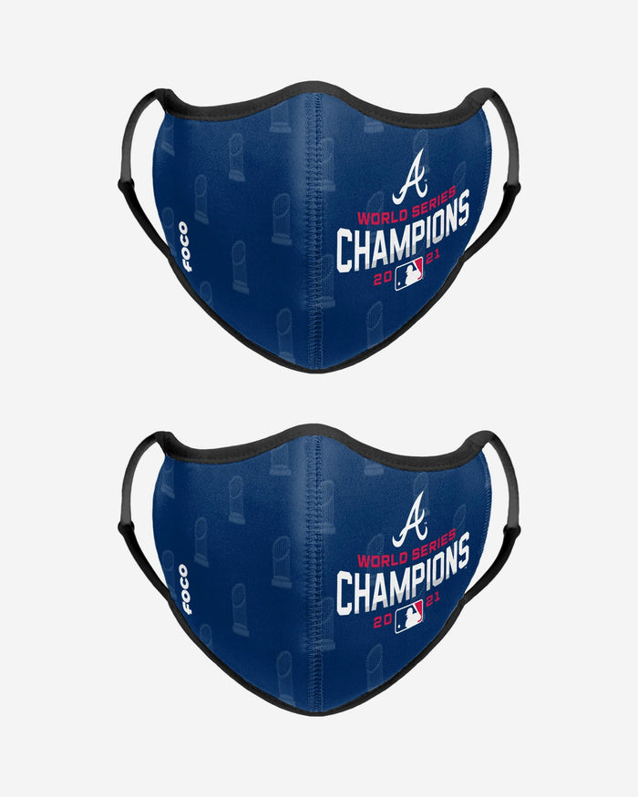 Atlanta Braves 2021 World Series Champions 2 Pack Face Cover FOCO - FOCO.com