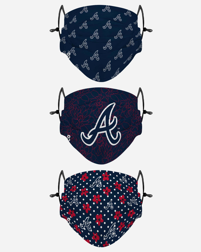 Atlanta Braves Gameday Gardener 3 Pack Face Cover FOCO - FOCO.com
