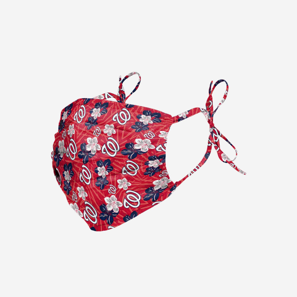Washington Nationals Hibiscus Tie-Back Face Cover FOCO - FOCO.com