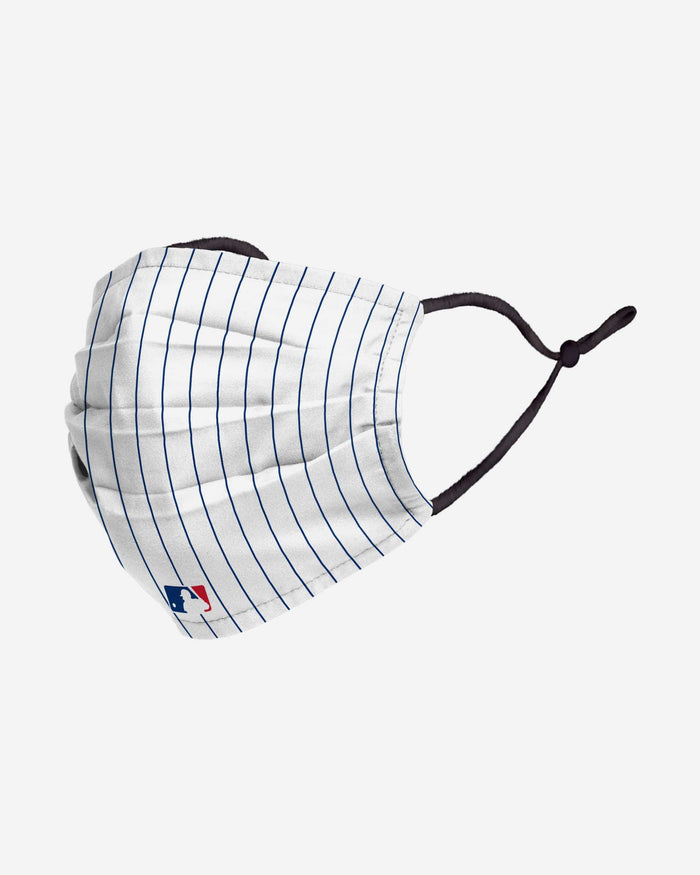 Chicago Cubs On-Field Gameday Pinstripe Adjustable Face Cover FOCO - FOCO.com