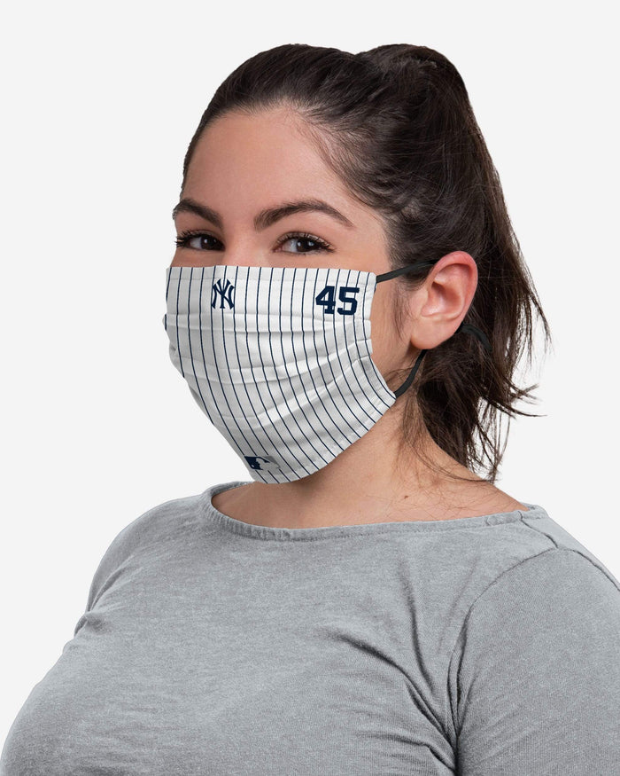 Gerrit Cole New York Yankees On-Field Gameday Pinstripe Adjustable Face Cover FOCO - FOCO.com