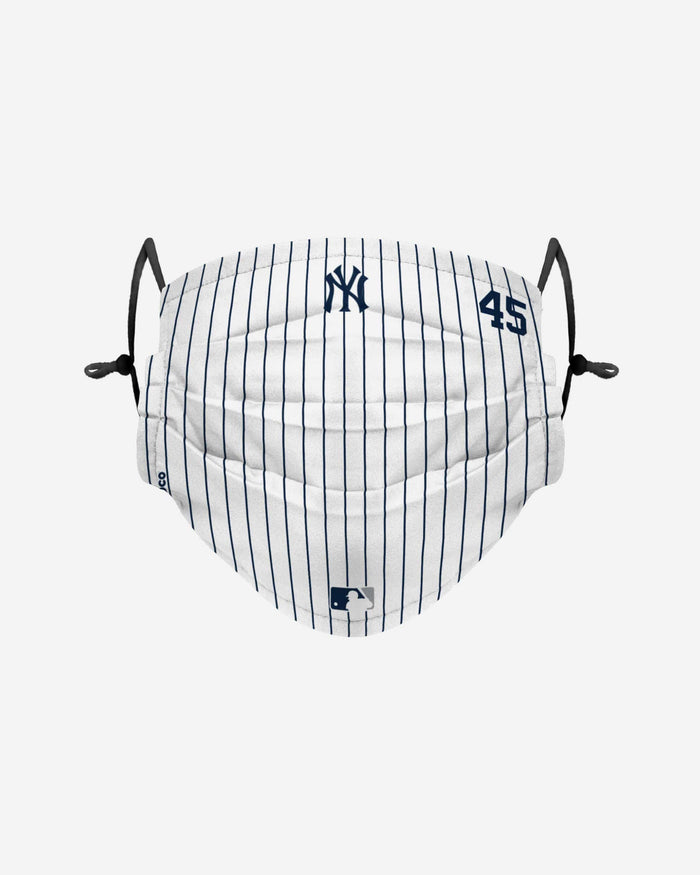 Gerrit Cole New York Yankees On-Field Gameday Pinstripe Adjustable Face Cover FOCO - FOCO.com
