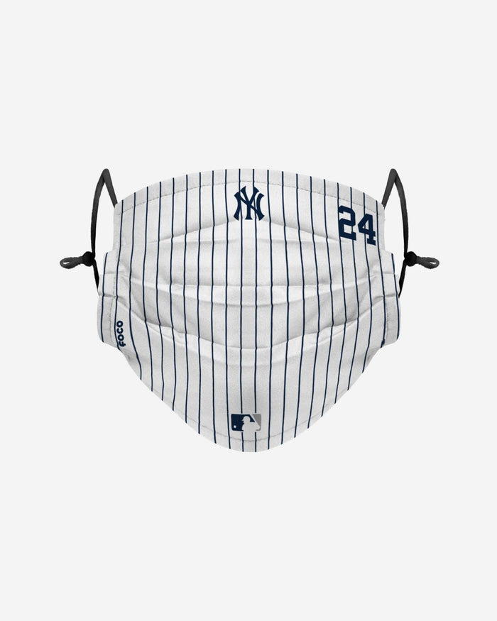 Gary Sanchez New York Yankees On-Field Gameday Pinstripe Adjustable Face Cover FOCO - FOCO.com