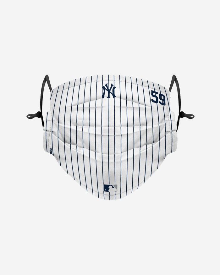 Luke Voit New York Yankees On-Field Gameday Pinstripe Adjustable Face Cover FOCO - FOCO.com