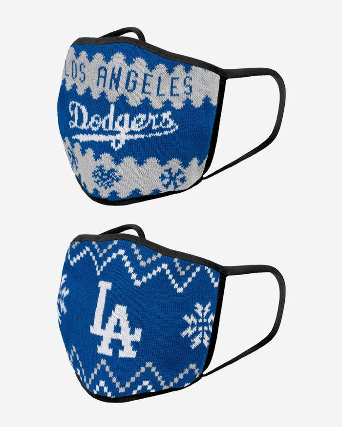 Los Angeles Dodgers Knit 2 Pack Face Cover FOCO - FOCO.com