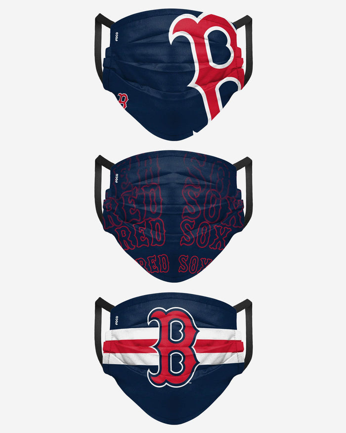 Boston Red Sox Matchday 3 Pack Face Cover FOCO - FOCO.com