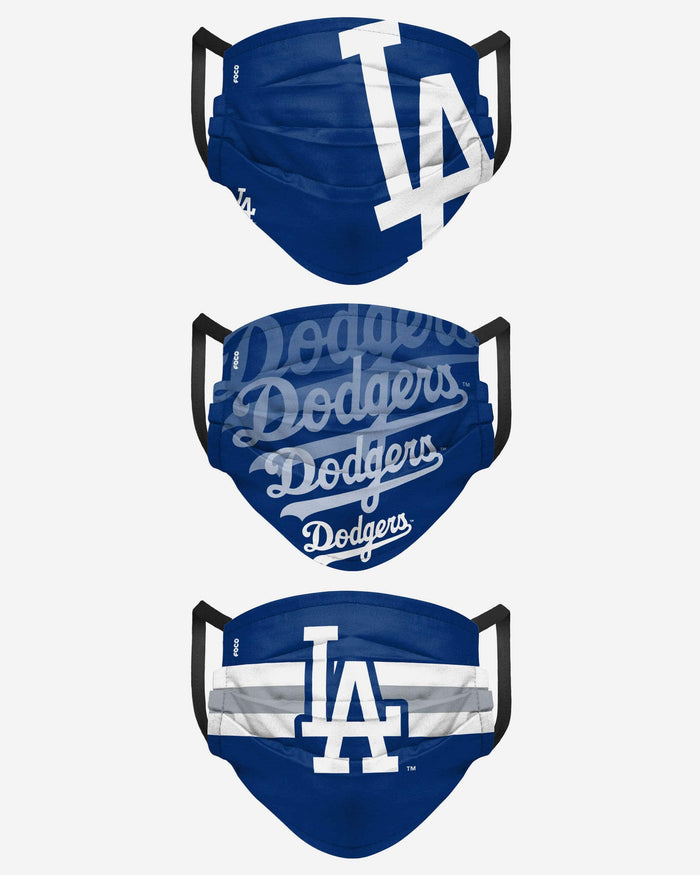 Los Angeles Dodgers Matchday 3 Pack Face Cover FOCO - FOCO.com