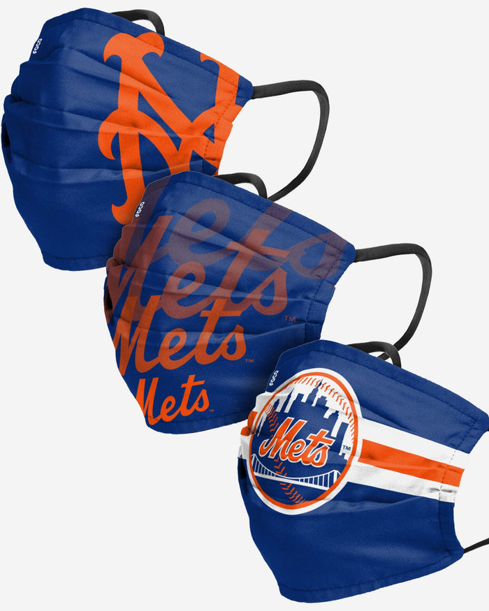 New York Mets Matchday 3 Pack Face Cover FOCO - FOCO.com