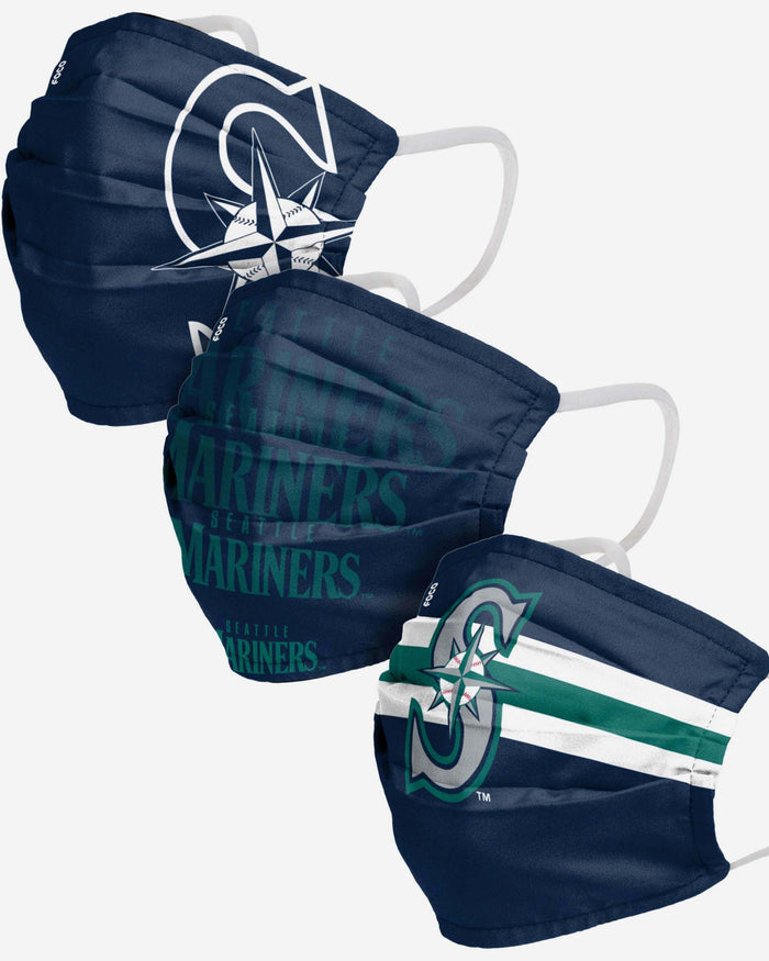 Seattle Mariners Matchday 3 Pack Face Cover FOCO - FOCO.com