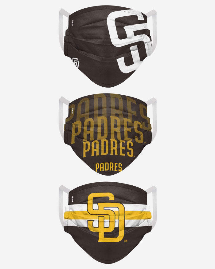 San Diego Padres Matchday 3 Pack Face Cover FOCO - FOCO.com