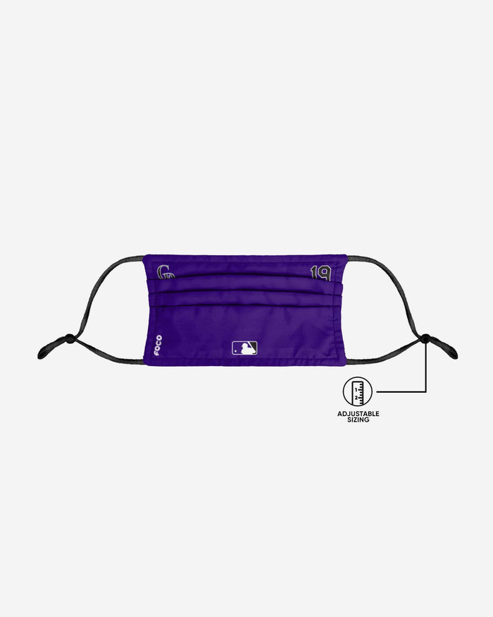 Charlie Blackmon Colorado Rockies On-Field Gameday Adjustable Face Cover FOCO - FOCO.com