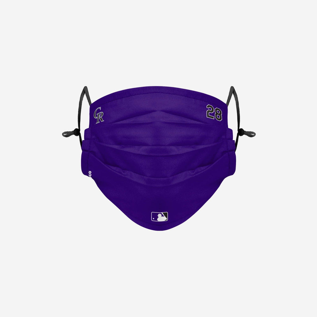 Nolan Arenado Colorado Rockies On-Field Gameday Adjustable Face Cover FOCO - FOCO.com