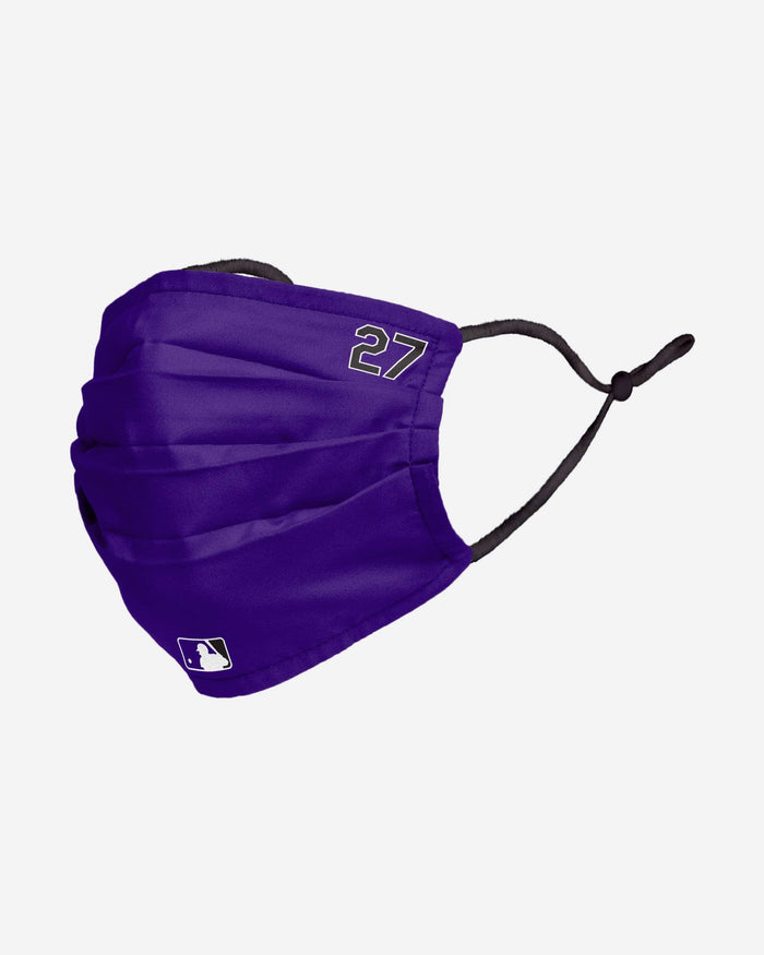Trevor Story Colorado Rockies On-Field Gameday Adjustable Face Cover FOCO - FOCO.com