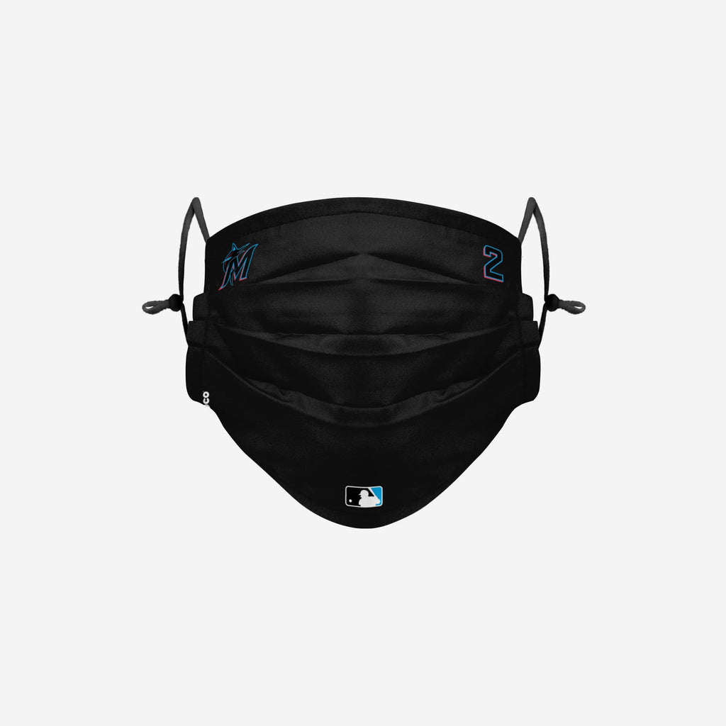 Jonathan Villar Miami Marlins On-Field Gameday Adjustable Face Cover FOCO - FOCO.com