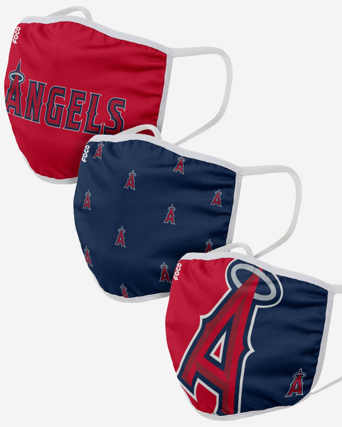 Los Angeles Angels 3 Pack Face Cover FOCO Adult - FOCO.com