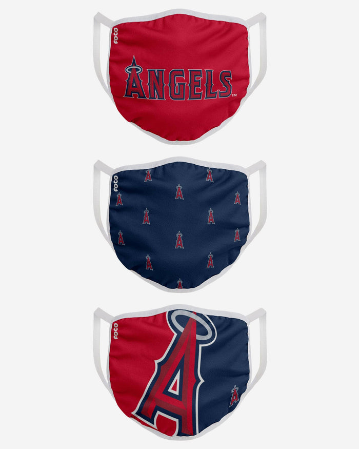 Los Angeles Angels 3 Pack Face Cover FOCO - FOCO.com