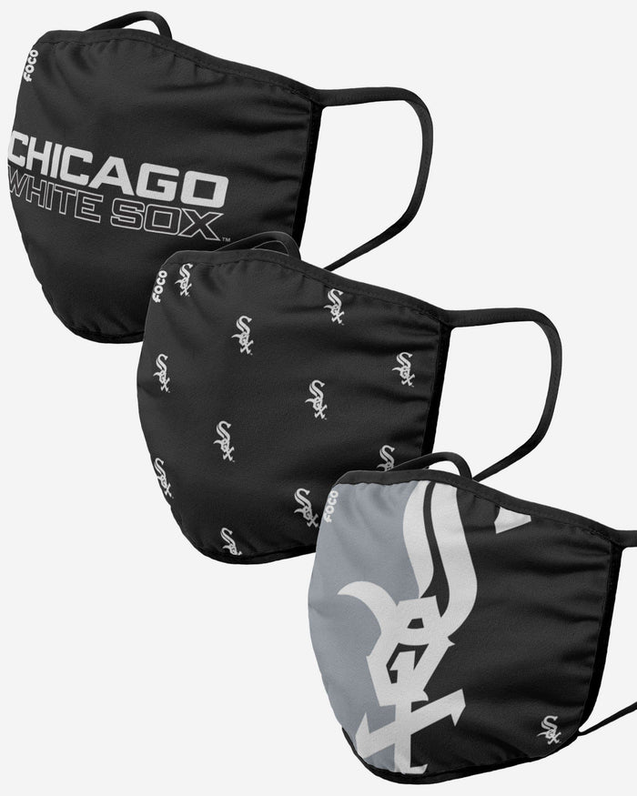 Chicago White Sox 3 Pack Face Cover FOCO Adult - FOCO.com