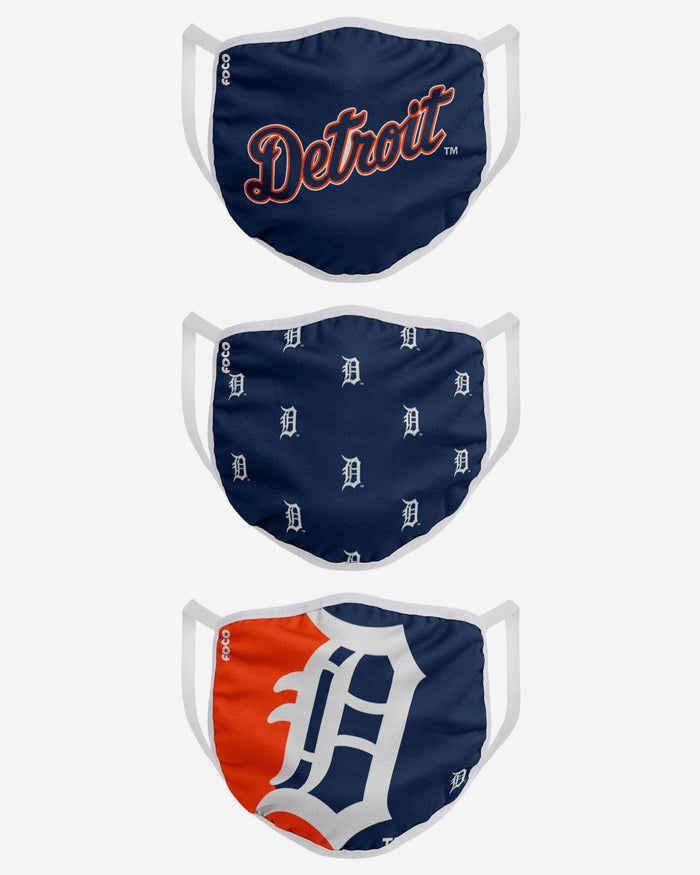Detroit Tigers 3 Pack Face Cover FOCO - FOCO.com
