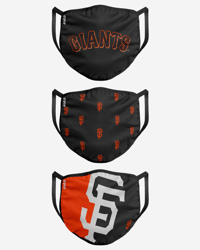 San Francisco Giants 3 Pack Face Cover FOCO - FOCO.com
