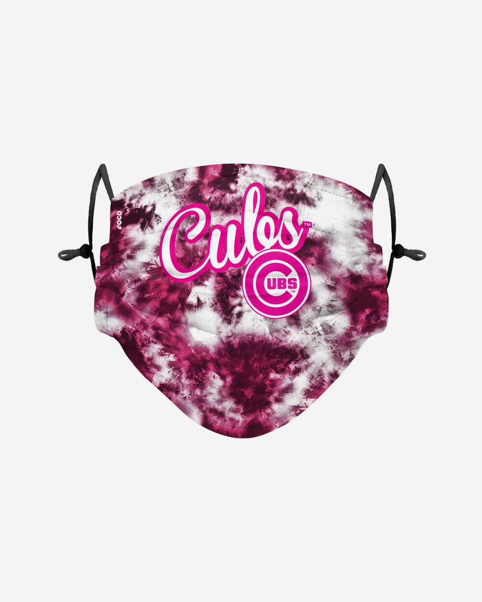 Chicago Cubs Pink Tie-Dye Adjustable Face Cover FOCO - FOCO.com