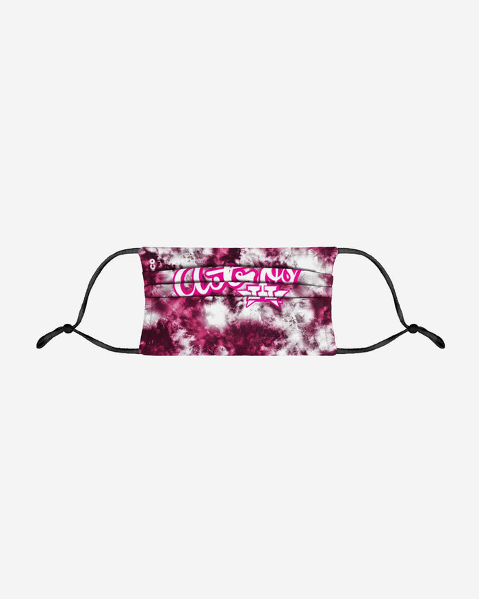 Houston Astros Pink Tie-Dye Adjustable Face Cover FOCO - FOCO.com