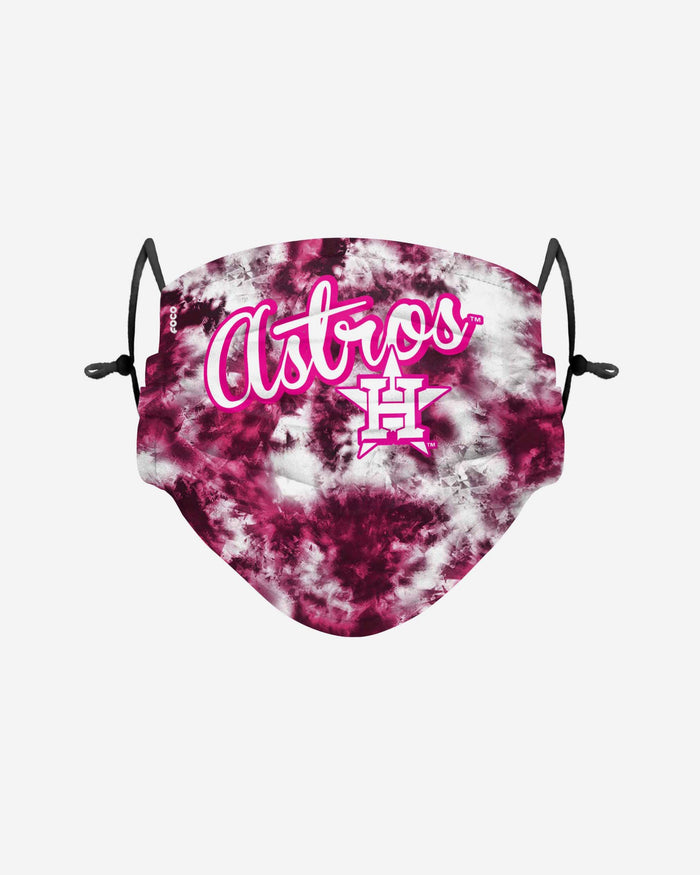 Houston Astros Pink Tie-Dye Adjustable Face Cover FOCO - FOCO.com