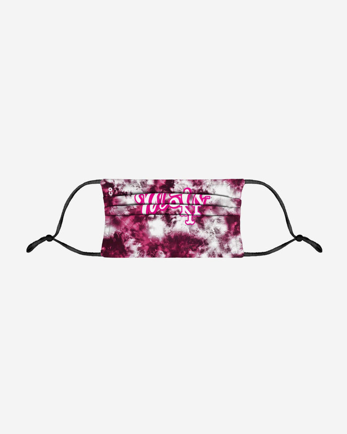New York Mets Pink Tie-Dye Adjustable Face Cover FOCO - FOCO.com
