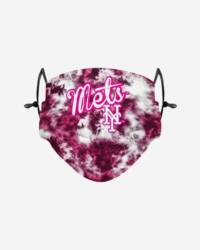 New York Mets Pink Tie-Dye Adjustable Face Cover FOCO - FOCO.com