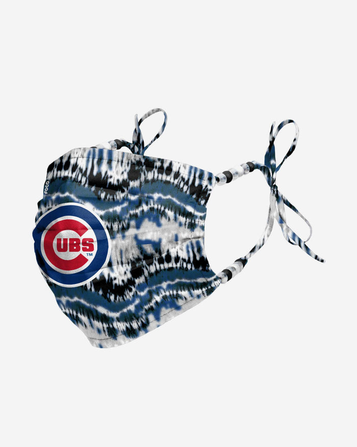 Chicago Cubs Tie-Dye Beaded Tie-Back Face Cover FOCO - FOCO.com