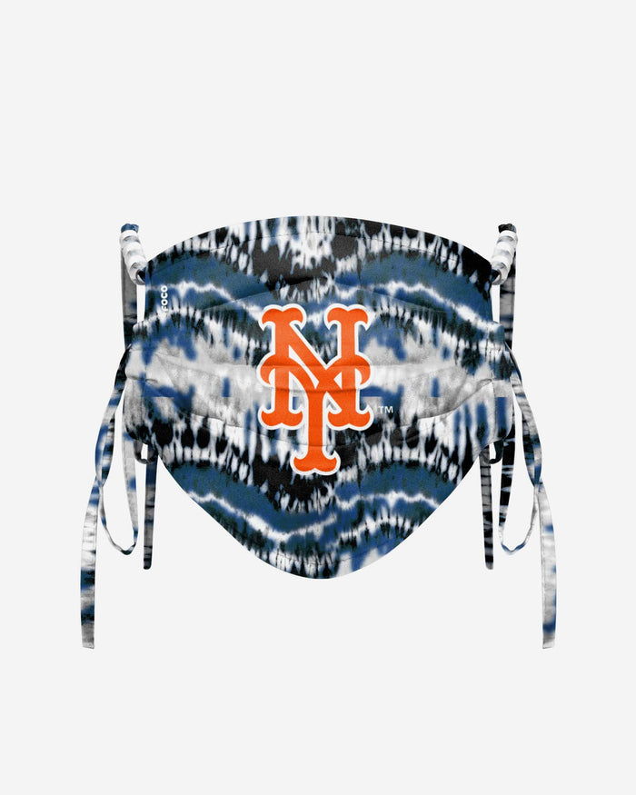 New York Mets Tie-Dye Beaded Tie-Back Face Cover FOCO - FOCO.com