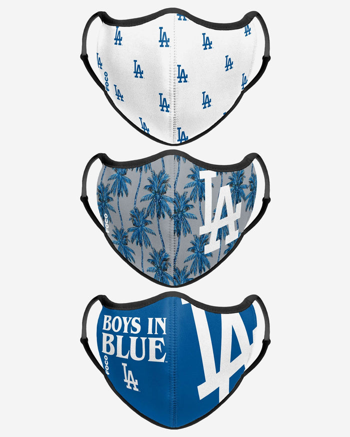 Los Angeles Dodgers Thematic Sport 3 Pack Face Cover FOCO - FOCO.com